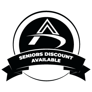 Senior Discount Available badge